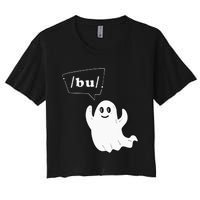 Boo Funny Slpa Halloween Slp Speech Therapy Ipa Pathology Women's Crop Top Tee