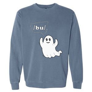 Boo Funny Slpa Halloween Slp Speech Therapy Ipa Pathology Garment-Dyed Sweatshirt