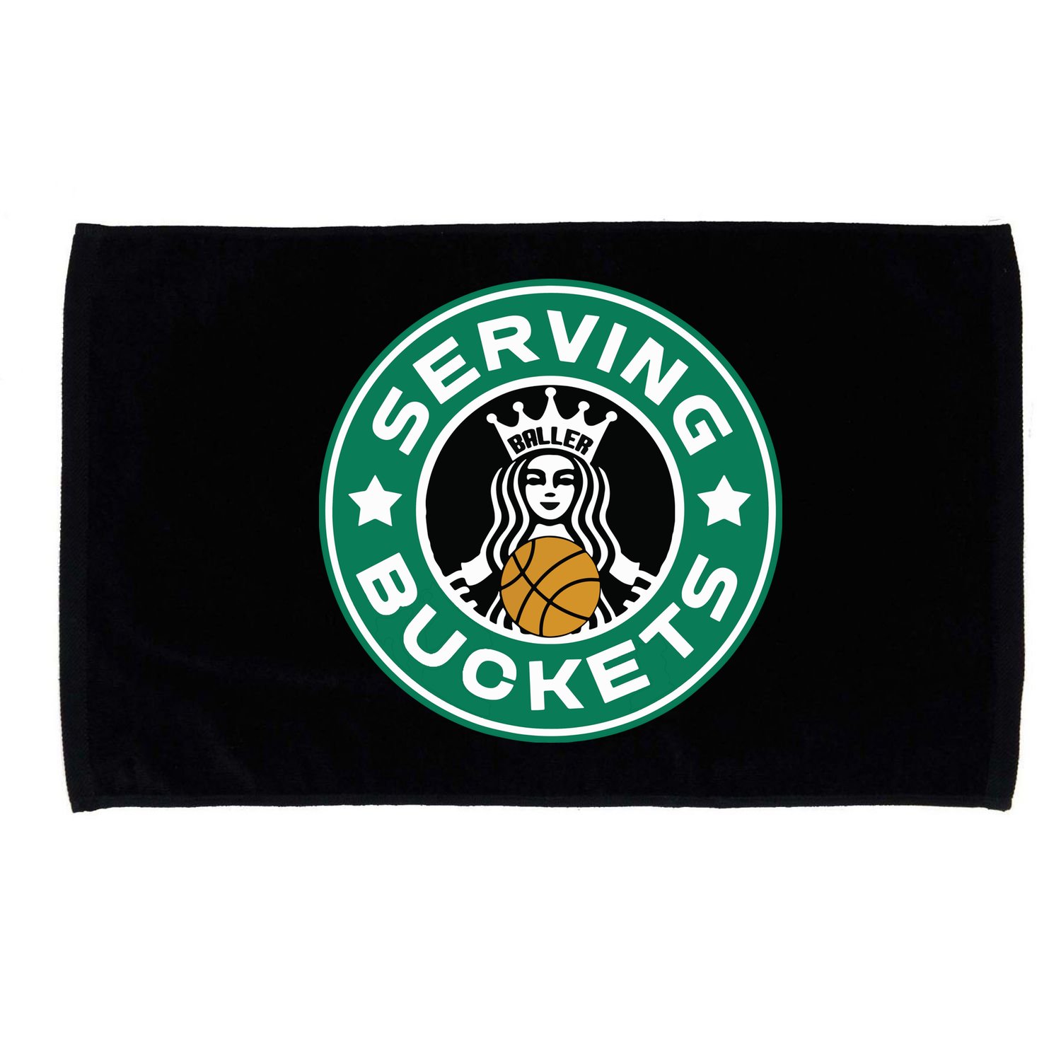 Basketball Funny Serving Buckets Great Microfiber Hand Towel