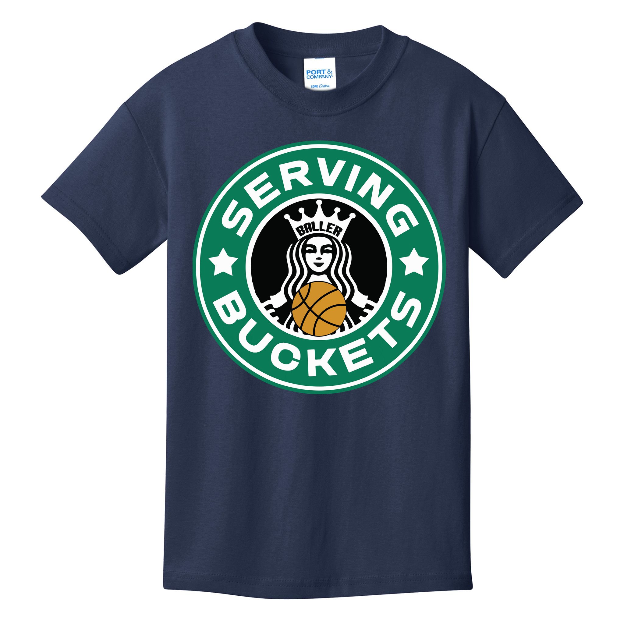 Basketball Funny Serving Buckets Great Kids T-Shirt