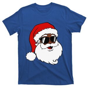 Black Funny Santa Claus Sunglasses Christmas Xmas T-Shirt