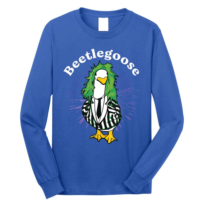 Beetlegoose Funny Silly Goose Spooky Long Sleeve Shirt