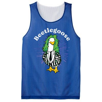 Beetlegoose Funny Silly Goose Spooky Mesh Reversible Basketball Jersey Tank