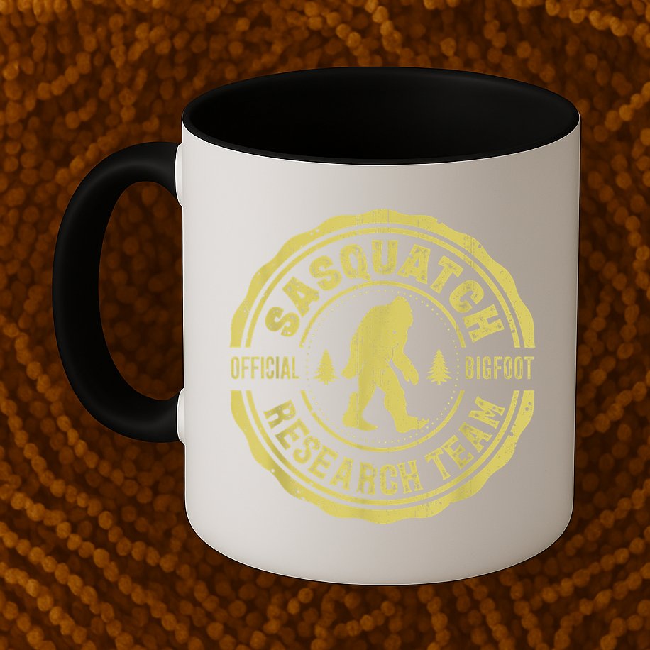 Bigfoot Finding Sasquatch Research Team Men Retro Vintage Mug