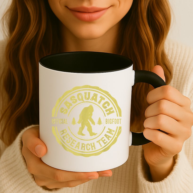 Bigfoot Finding Sasquatch Research Team Men Retro Vintage Mug