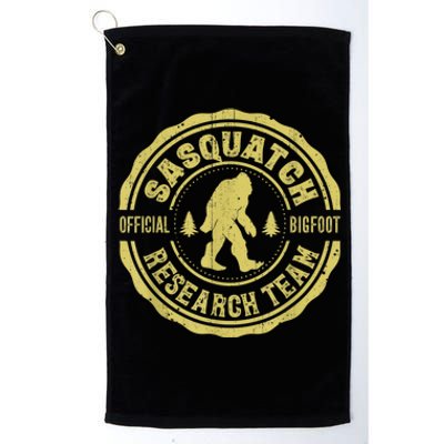 Bigfoot Finding Sasquatch Research Team Men Retro Vintage Platinum Collection Golf Towel