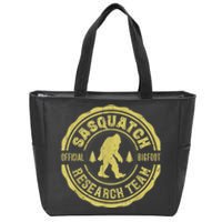 Bigfoot Finding Sasquatch Research Team Men Retro Vintage Zip Tote Bag