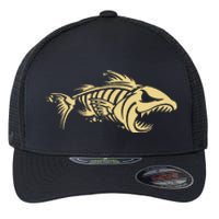 Bone Fish Skeleton Flexfit Unipanel Trucker Cap