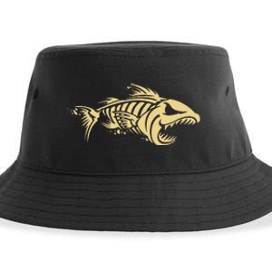 Bone Fish Skeleton Sustainable Bucket Hat