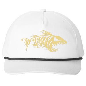 Bone Fish Skeleton Snapback Five-Panel Rope Hat