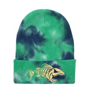 Bone Fish Skeleton Tie Dye 12in Knit Beanie