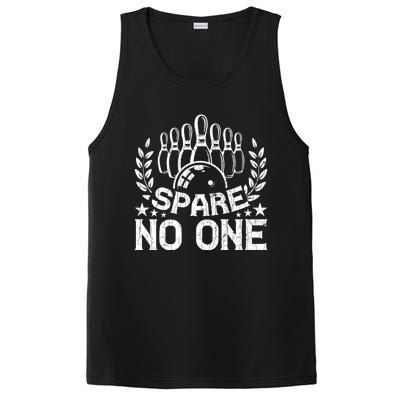 Bowling Funny Spare No One Graphic For Bowlers Gift PosiCharge Competitor Tank