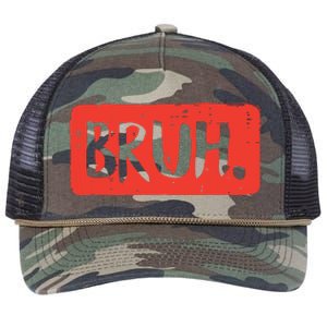 Bruh Funny Saying Meme Bro Mom Slang Boy Girl Retro Rope Trucker Hat Cap