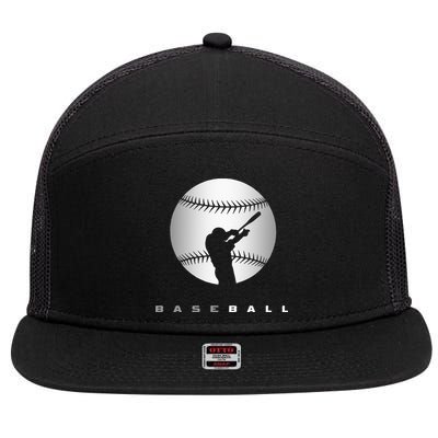 Baseball Funny sport Baseball   7 Panel Mesh Trucker Snapback Hat