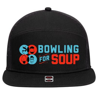 Bowling For Soup 7 Panel Mesh Trucker Snapback Hat