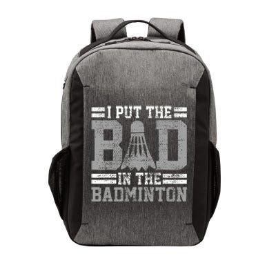 Badminton Funny Saying Player Gift Vector Backpack