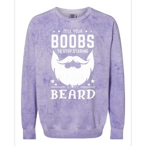 Beard Funny Saying Bearded Dirty Gift Idea Colorblast Crewneck Sweatshirt