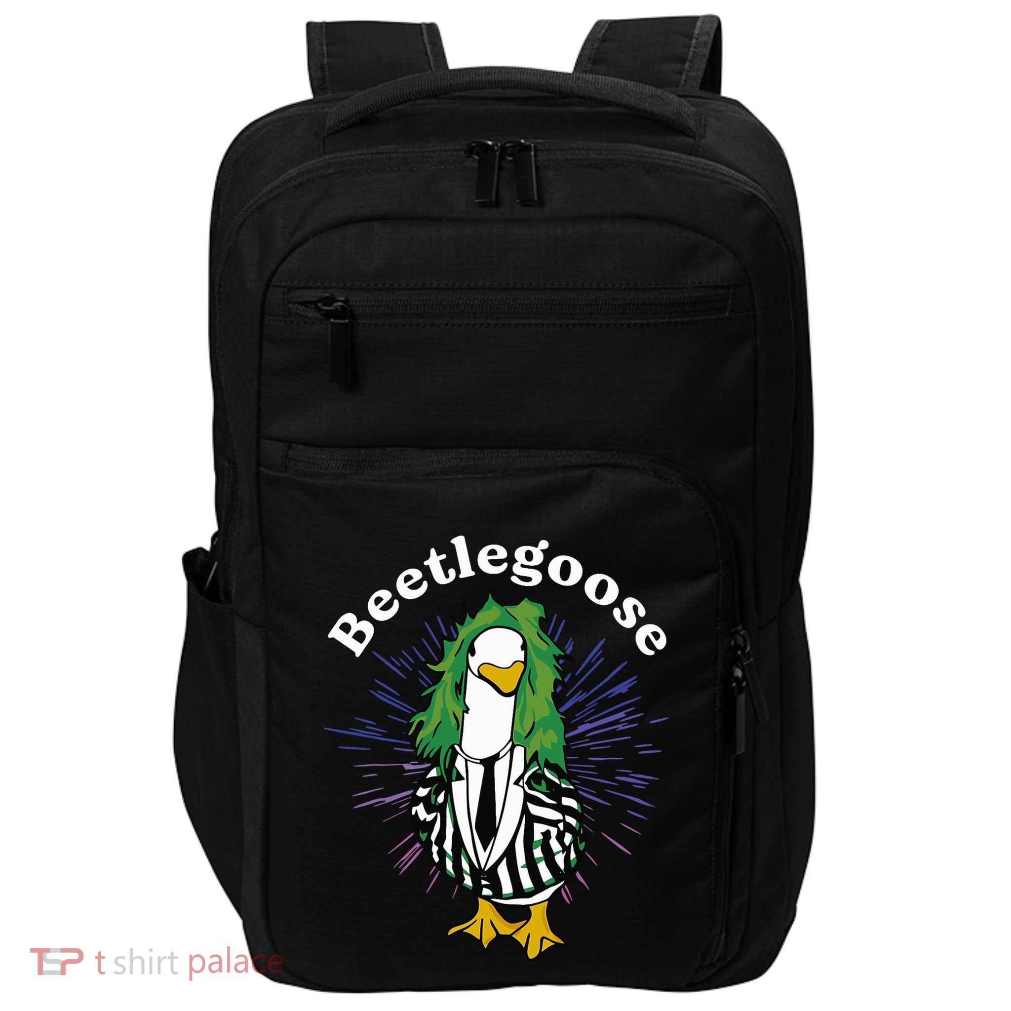 Beetlegoose Funny Silly Goose Spooky Design Impact Tech Backpack