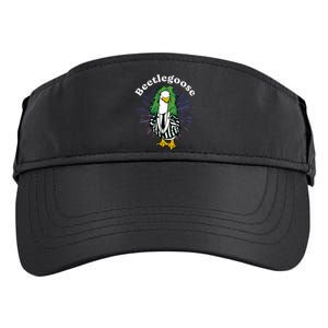 Beetlegoose Funny Silly Goose Spooky Design Adult Drive Performance Visor