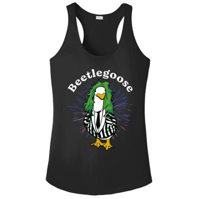 Beetlegoose Funny Silly Goose Spooky Design Ladies PosiCharge Competitor Racerback Tank