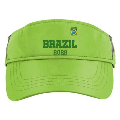 Brazil Flag Soccer Player Jersey Support Brazil Adult Drive Performance Visor