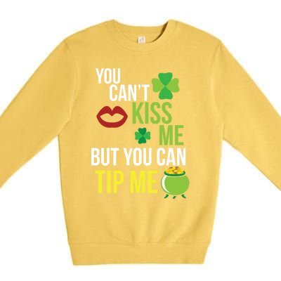 Bartender Funny St Patricks Day Waitress Waiter Server Gift Premium Crewneck Sweatshirt