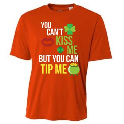 Bartender Funny St Patricks Day Waitress Waiter Server Gift Cooling Performance Crew T-Shirt