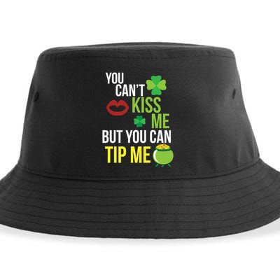 Bartender Funny St Patricks Day Waitress Waiter Server Gift Sustainable Bucket Hat
