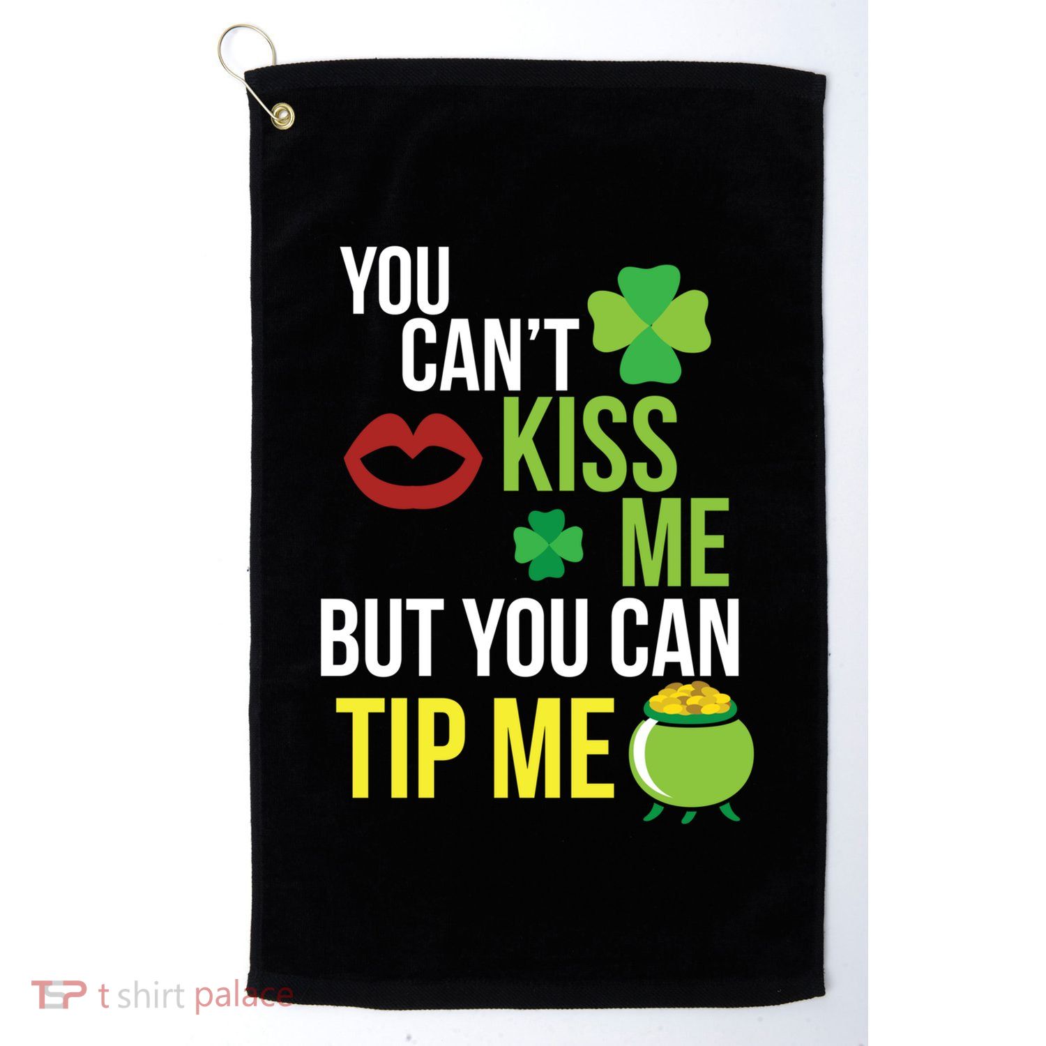 Bartender Funny St Patricks Day Waitress Waiter Server Gift Golf Towel