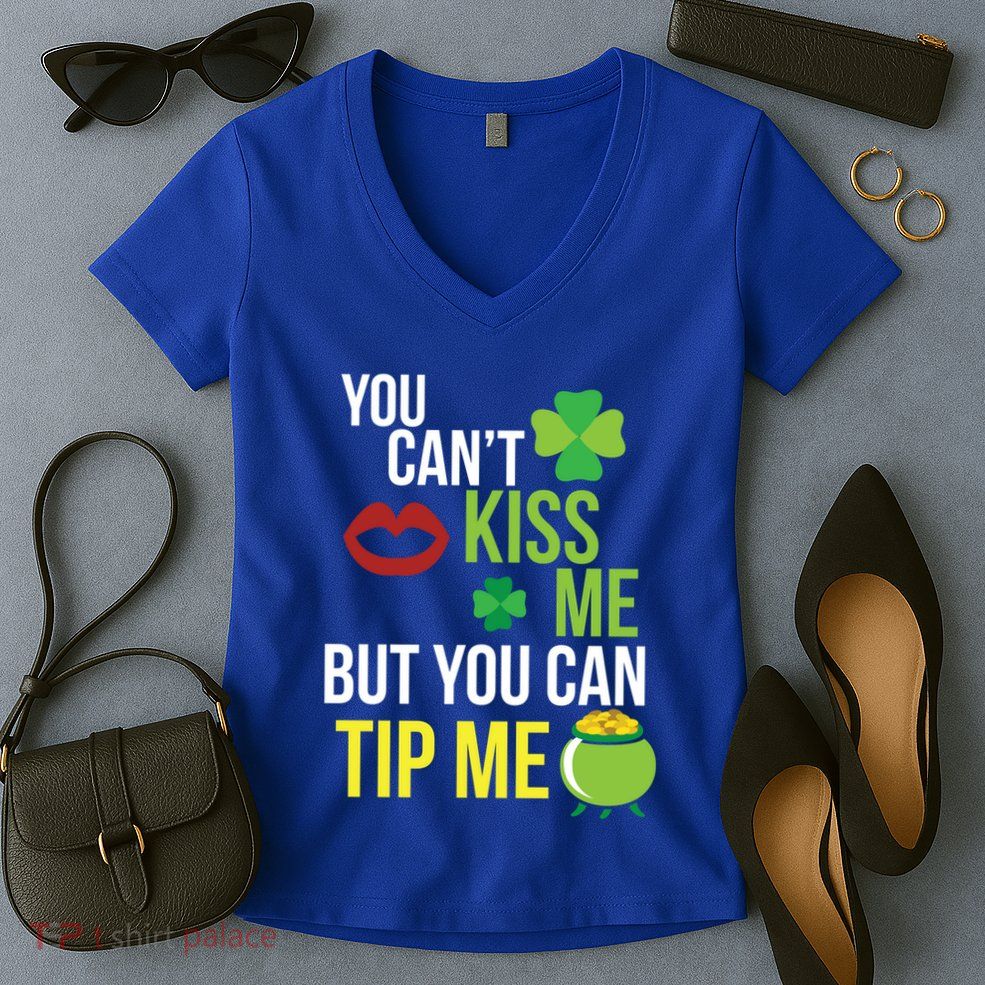 Bartender Funny St Patricks Day Waitress Waiter Server Gift Women's V-Neck T-Shirt
