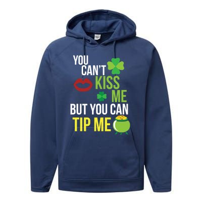 Bartender Funny St Patricks Day Waitress Waiter Server Gift Performance Fleece Hoodie