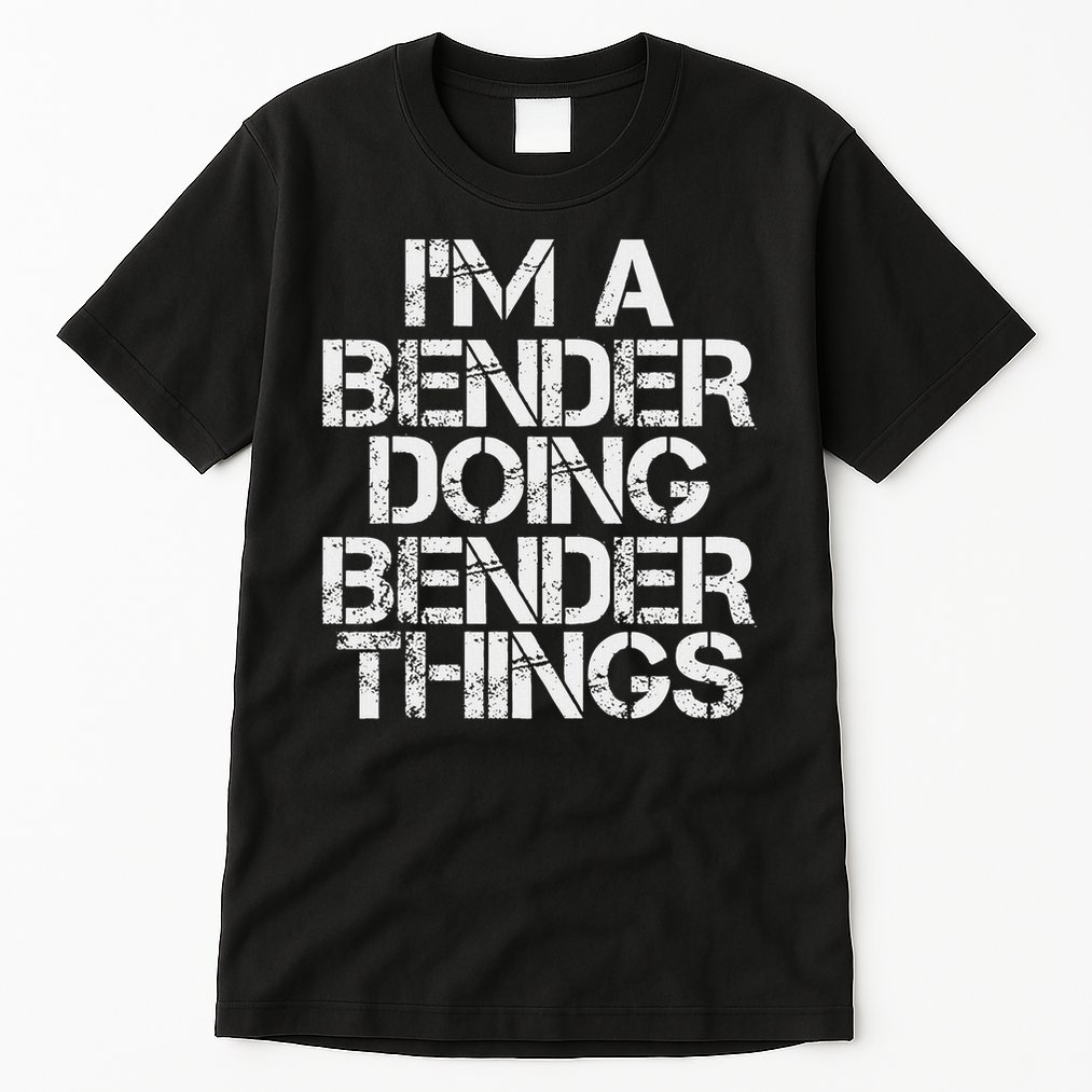 Bender Funny Surname Family Tree Birthday Reunion Gift Idea Tall T-Shirt