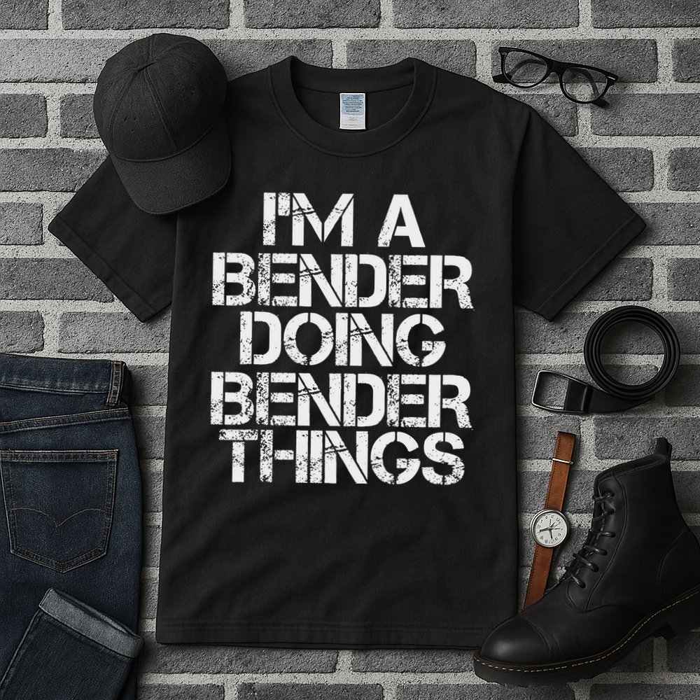 Bender Funny Surname Family Tree Birthday Reunion Gift Idea Tall T-Shirt