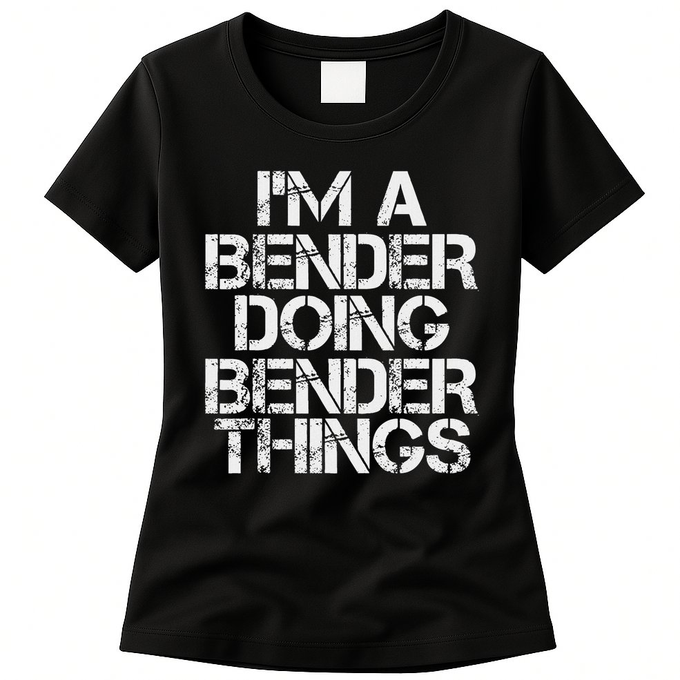 Bender Funny Surname Family Tree Birthday Reunion Gift Idea Womens T-Shirt