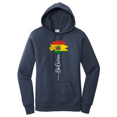 Bolivia Flag Sunflower Vintage Bolivians Lover Taiwan Funny Gift Women's Pullover Hoodie