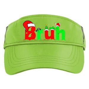 Bruh Funny Saying Bro Christmas Pajamas Xmas Adult Drive Performance Visor