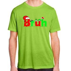 Bruh Funny Saying Bro Christmas Pajamas Xmas Adult ChromaSoft Performance T-Shirt