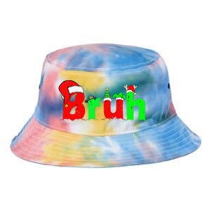 Bruh Funny Saying Bro Christmas Pajamas Xmas Tie Dye Newport Bucket Hat