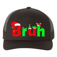 Bruh Funny Saying Bro Christmas Pajamas Xmas Yupoong Adult 5-Panel Trucker Hat