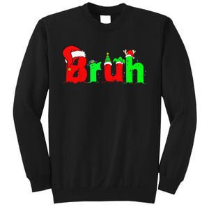 Bruh Funny Saying Bro Christmas Pajamas Xmas Sweatshirt