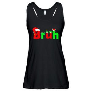 Bruh Funny Saying Bro Christmas Pajamas Xmas Ladies Essential Flowy Tank