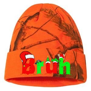 Bruh Funny Saying Bro Christmas Pajamas Xmas Kati Licensed 12" Camo Beanie