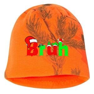 Bruh Funny Saying Bro Christmas Pajamas Xmas Kati - Camo Knit Beanie