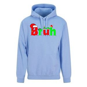 Bruh Funny Saying Bro Christmas Pajamas Xmas Unisex Surf Hoodie