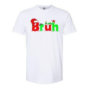 Bruh Funny Saying Bro Christmas Pajamas Xmas Softstyle CVC T-Shirt