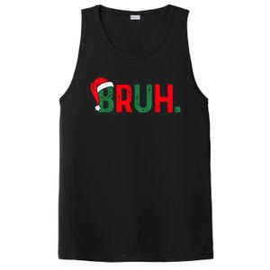 Bruh Funny Saying Bro Teens Boy Christmas Pajamas Xmas PosiCharge Competitor Tank