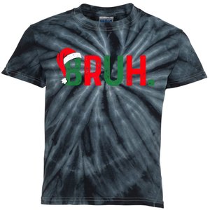 Bruh Funny Saying Bro Teens Boy Christmas Pajamas Xmas Kids Tie-Dye T-Shirt