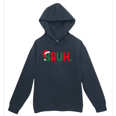 Bruh Funny Saying Bro Teens Boy Christmas Pajamas Xmas Urban Pullover Hoodie