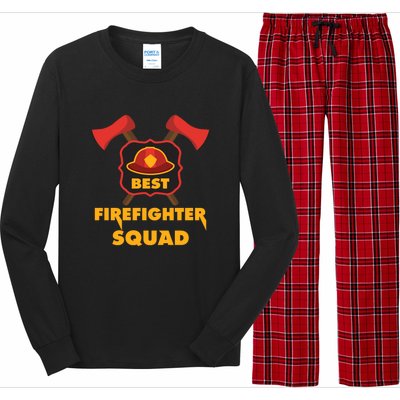 Best Firefighter Squad Fire Meaningful Gift Long Sleeve Pajama Set