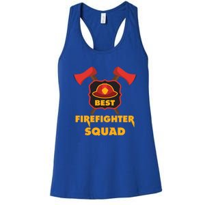 Best Firefighter Squad Fire Meaningful Gift Women's Racerback Tank